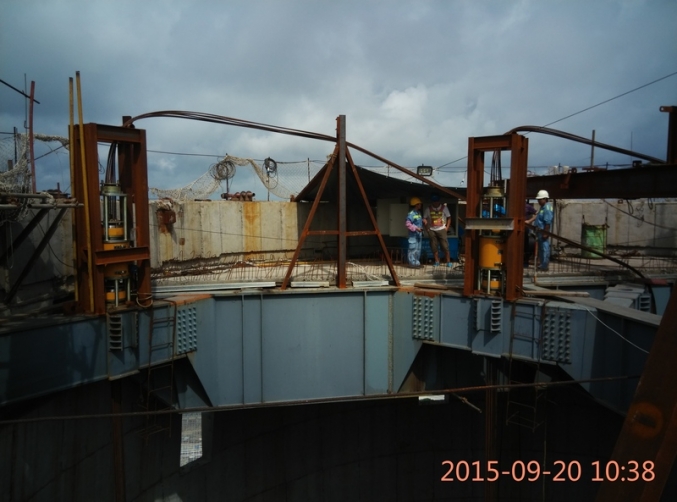 防城港电厂烟囱钢结构提升工程